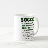 Véritable succès drôle Mug (Devant droit)