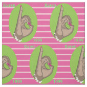 Véritable Tissu rose et vert (Échantillon)