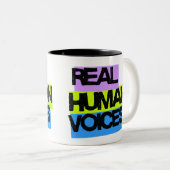 Véritable voix humaine - Mug - Aucune IA autorisée (Devant droit)