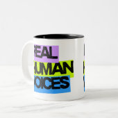 Véritable voix humaine - Mug - Aucune IA autorisée (Devant gauche)