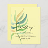 Véritables couleurs FEUILLES TROPICALES Le mariage (Devant / Derrière)