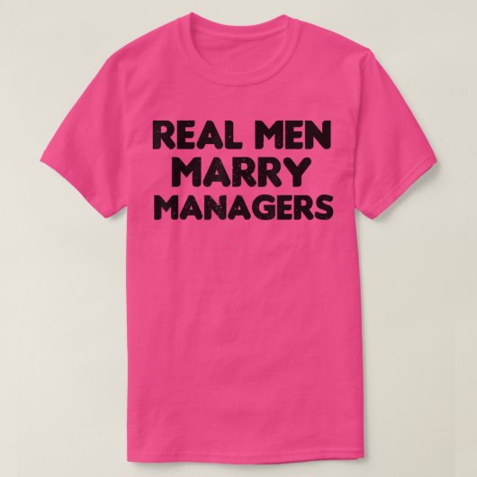 Véritables Hommes Marry Manager Mari T-shirt (Design devant)