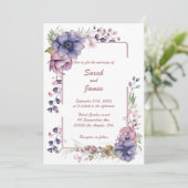 Véritables rêves floraux : Faire-part de mariage (Debout devant)