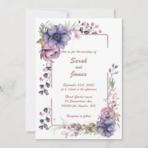 Véritables rêves floraux : Faire-part de mariage