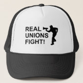VÉRITABLES UNIONS COMBATTENT ! Casquette (style ca (Devant)