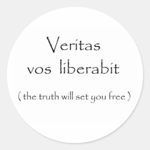 Veritas vos liberabit autocollant