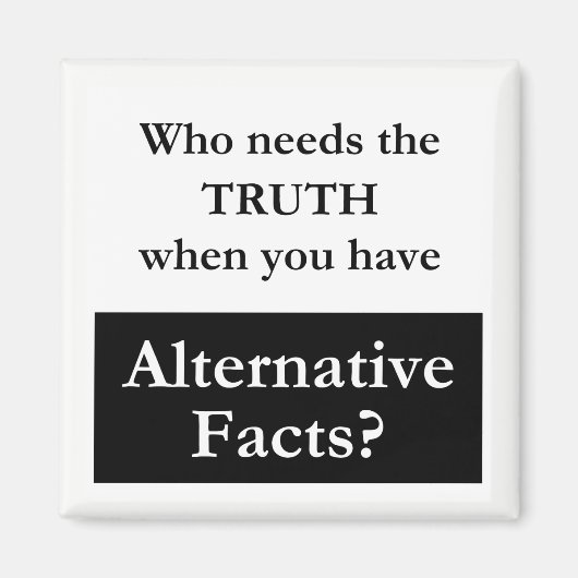 Vérité contre faits alternatifs Aimant blanc (Devant)