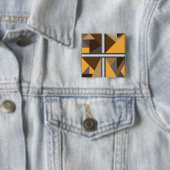 Verjaagde Buttonnen Vierkante Button 5,1 Cm (In situ)
