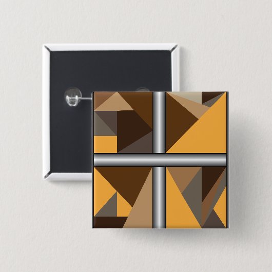 Verjaagde Buttonnen Vierkante Button 5,1 Cm (Voorkant /achterkant)