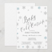 Verjaarbare Baby It's Cold Outside Baby Shower Uit Kaart (Voorkant / Achterkant)