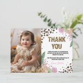 Verjaard Bedankkaart (Staand voorkant)