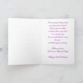 Verjaardag - 100th - Special Lady - Paarse Iris Kaart (Binnen)