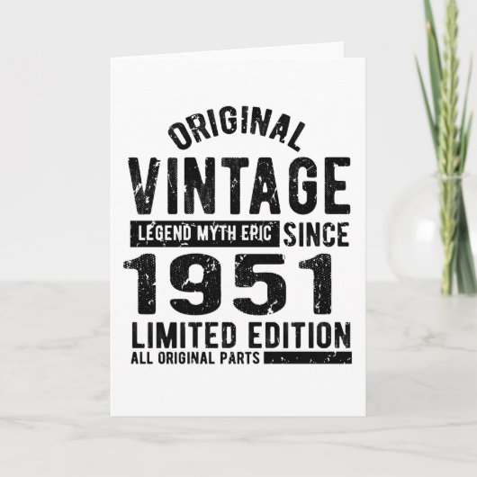  verjaardag 1951 kaart (Voorkant)