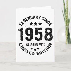  verjaardag 1958 kaart