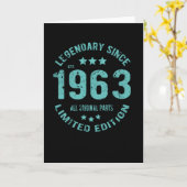 verjaardag 1963 kaart (Gele Bloem)