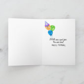 Verjaardag 1998 Leuke Trivia Feiten Kaart (Binnen)