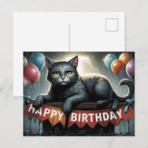 Verjaardag 2026 Kaartjes Kat