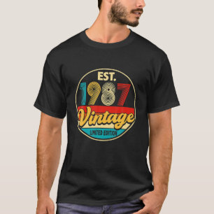 Verjaardag 39 Jaar Oud Vintage 1987 Limited Editio T-shirt