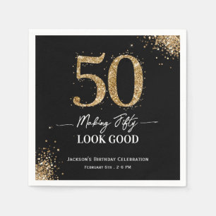 Verjaardag 50 Lijkt Goed Servet