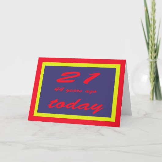 Verjaardag 65e kaart (Voorkant)