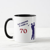 Verjaardag 70 Golfer Mok (Links)
