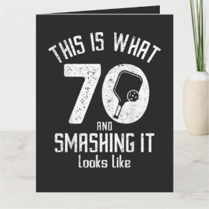 Verjaardag 70 Jaar Oud Liefde Pickleball Kaart