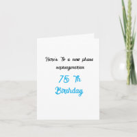 Verjaardag: 75 th