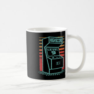 Verjaardag 9 Jaar Oude Retro Gamer Level Up Ontslu Koffiemok