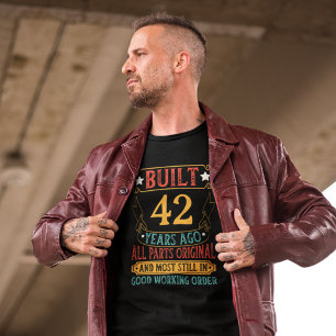 Verjaardag aangepaste jaren alle originele onderde t-shirt