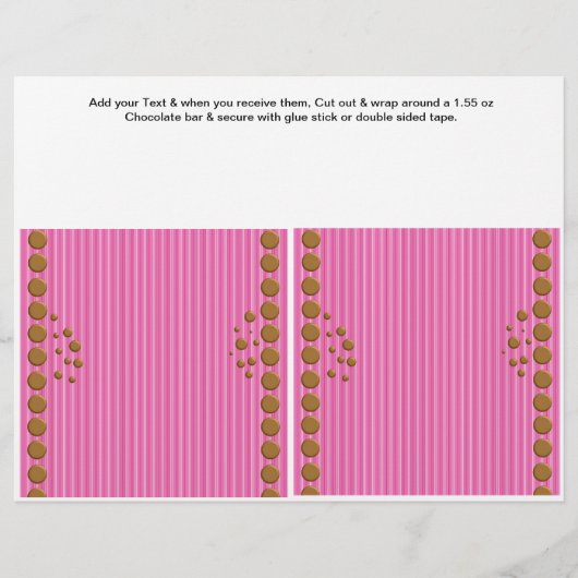 Verjaardag aangepaste snoepbar omhulsels feest gun flyer (Voorkant)