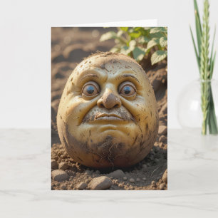 Verjaardag Aardappelhoofd in vuil Kaart