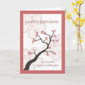Verjaardag achterkleindochter, Chinese Bloesemboom Kaart (Gele Bloem)