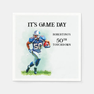 Verjaardag American Football 50th hardlopen Servet