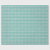 Verjaardag Aqua Stripes Cadeaupapier (Vlak)