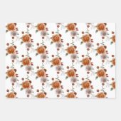 Verjaardag Aquarel Bloemige Inpakpapier Vellen (Voorkant 2)