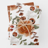 Verjaardag Aquarel Bloemige Inpakpapier Vellen (In situ)