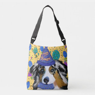 VERJAARDAG AUSTRALIAN SHEPHERD CROSSBODY TAS