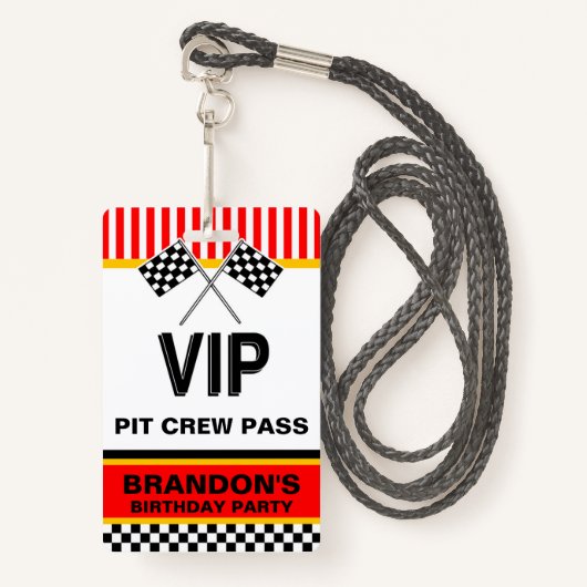 verjaardag badge (Voorkant met draagriem)