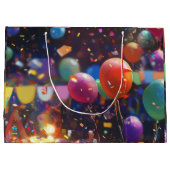 Verjaardag Ballon Gift Bag Groot Cadeauzakje (Achterkant)