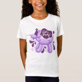 Verjaardag Balloon Dog Schattige feest T-shirt