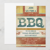 Verjaardag Barbecue Party Uitnodigingen  stijl (Voorkant / Achterkant)