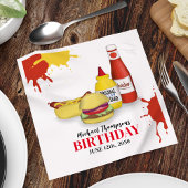 Verjaardag Barbeque Party BBQ Aangepaste Diner Servet