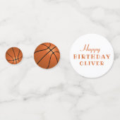 Verjaardag Basketbal Ballen Kids Verjaardagsfeest Confetti (Voorkanten)