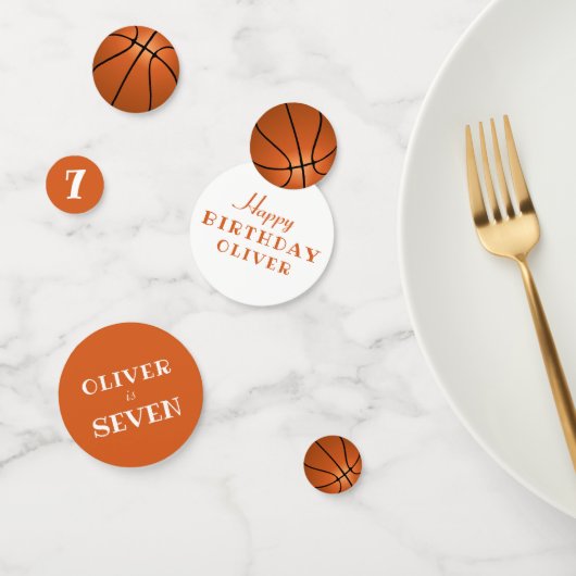 Verjaardag Basketbal Ballen Kids Verjaardagsfeest Confetti (Groep)