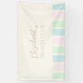 Verjaardag Beach Club Spandoek (Verticaal)