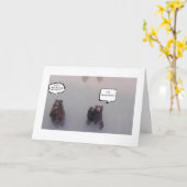 Verjaardag beer Groet Kaart (Gele Bloem)