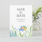 Verjaardag Bewaar de datumkaarten Vis Save The Date (Staand voorkant)