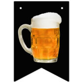 Verjaardag Bier Proost Zwart Vlaggetjes (Tweede vlag)