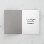 Verjaardag Birdhouse met Neon Open Sign Kaart (Binnen)