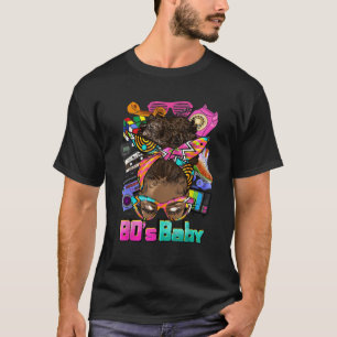 Verjaardag Black Geschiedenis Maand 80 S Baby Afro T-shirt